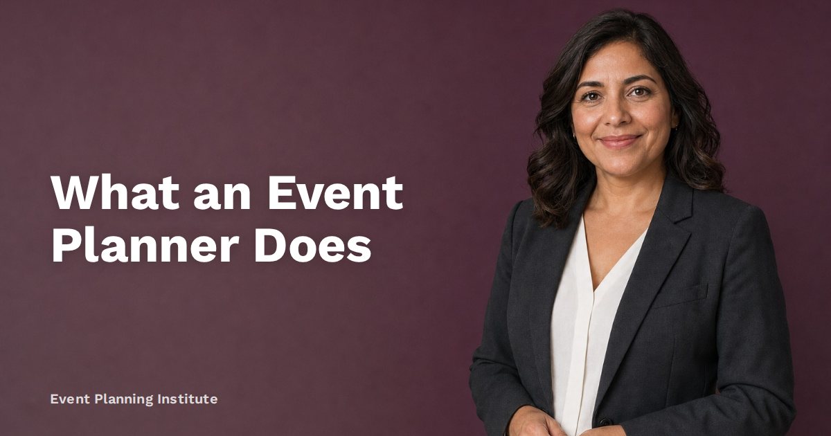 What an Event Planner Does
